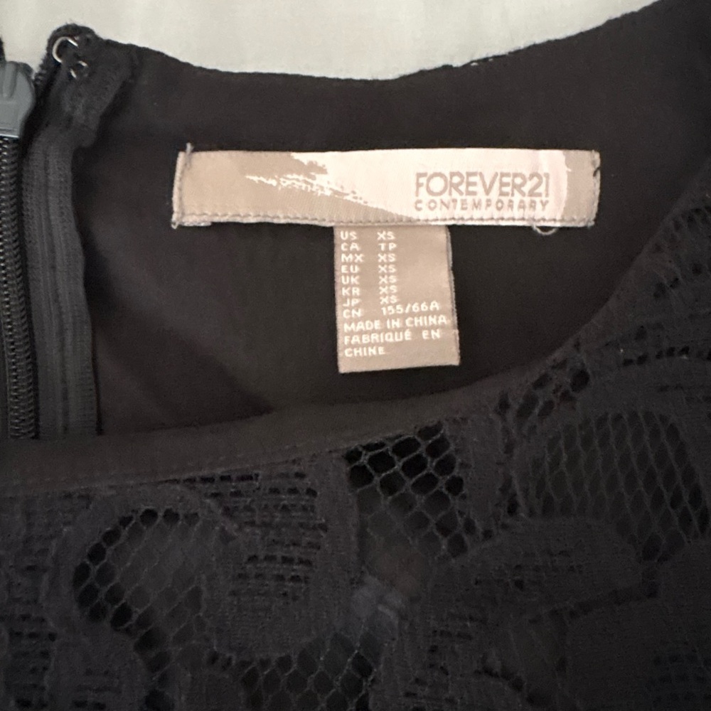 Forever 21 Black Lace Romper